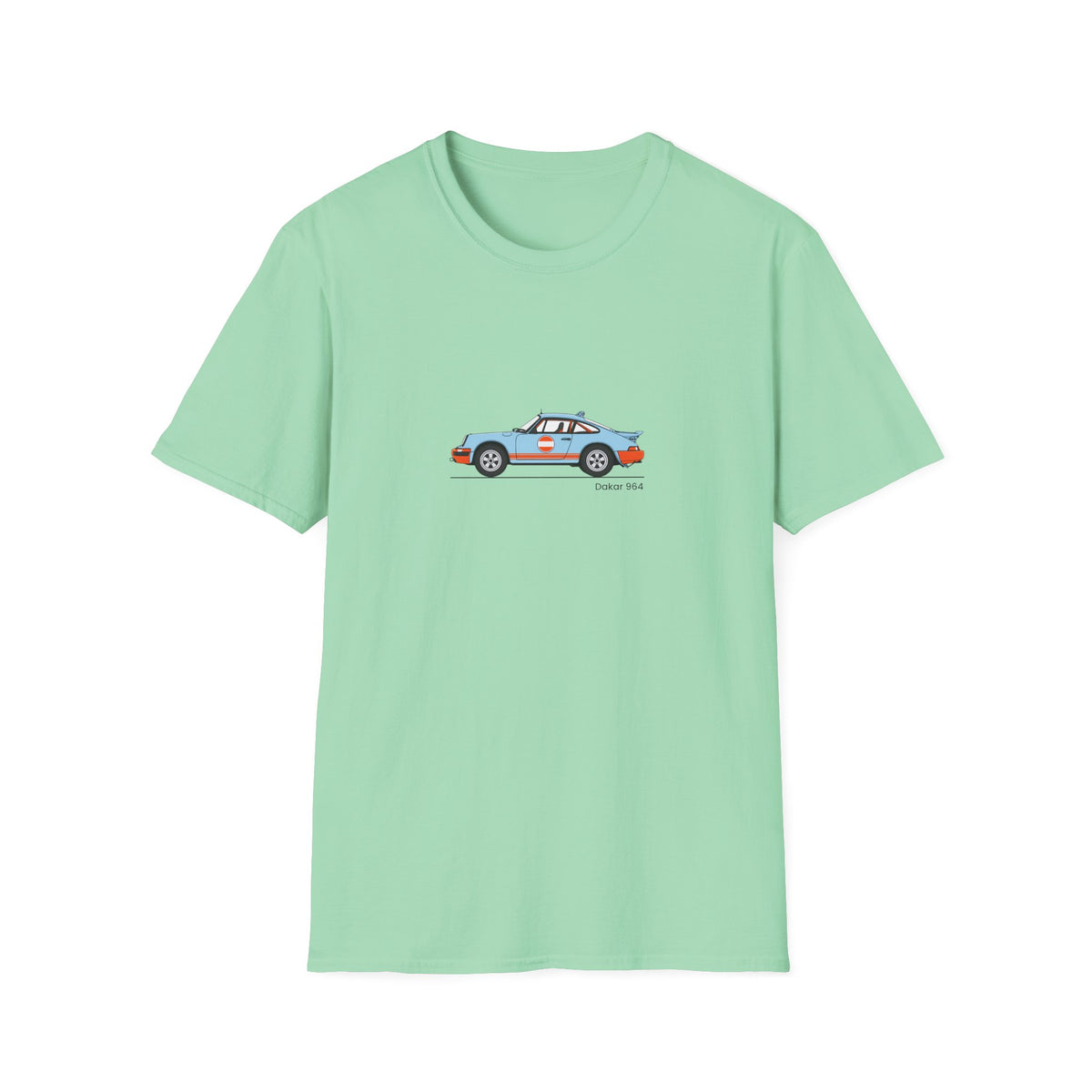 Vintage Racecar T-Shirt | Gulf Stripe Classic Car Tee