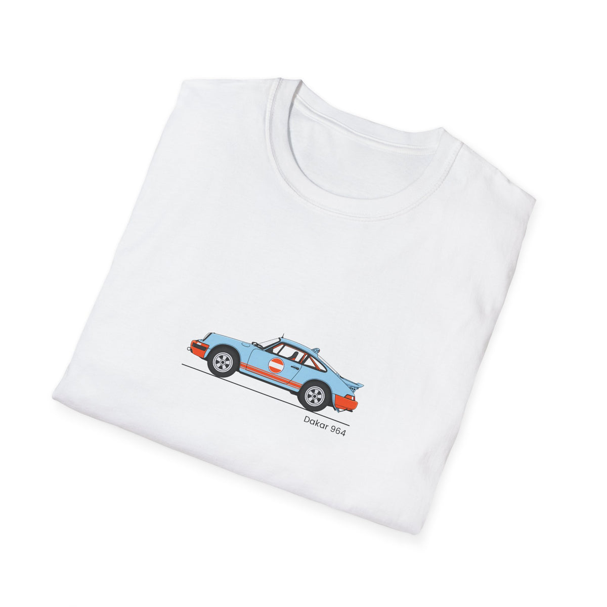 Vintage Racecar T-Shirt | Gulf Stripe Classic Car Tee
