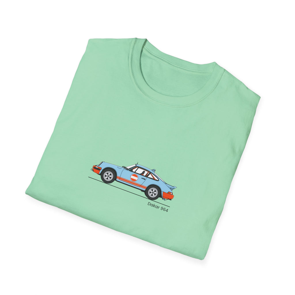 Vintage Racecar T-Shirt | Gulf Stripe Classic Car Tee