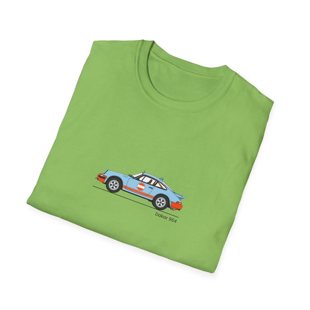 Vintage Racecar T-Shirt | Gulf Stripe Classic Car Tee