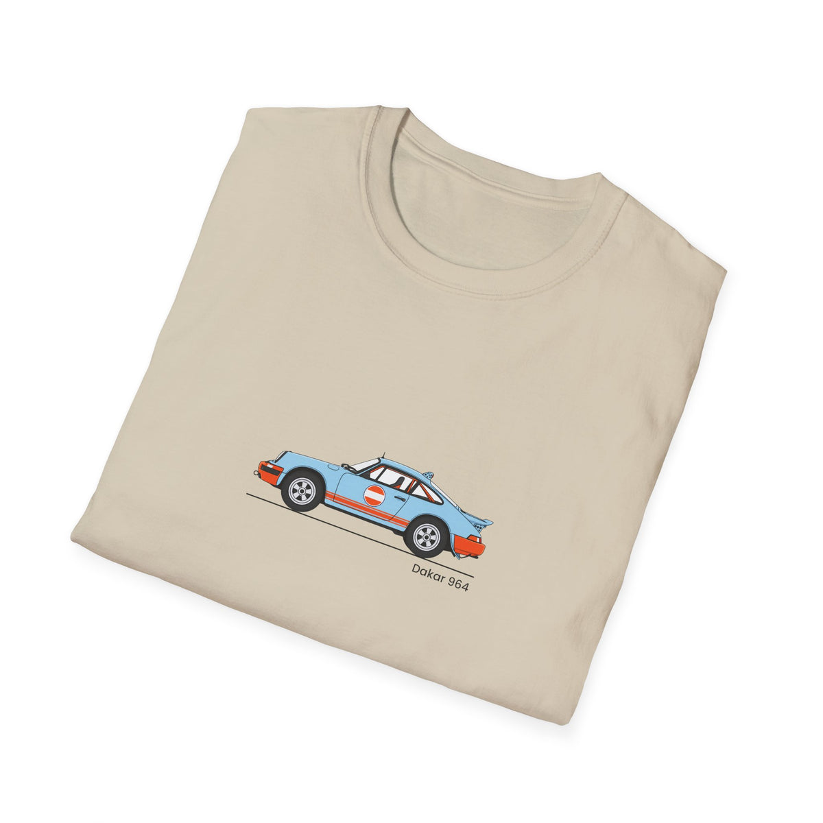 Vintage Racecar T-Shirt | Gulf Stripe Classic Car Tee
