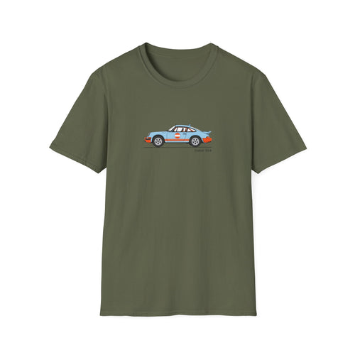 Vintage Rally Car Tee — Retro Racing Sports Car Graphic T-Shirt