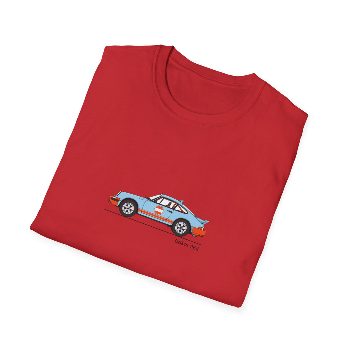 Vintage Racecar T-Shirt | Gulf Stripe Classic Car Tee