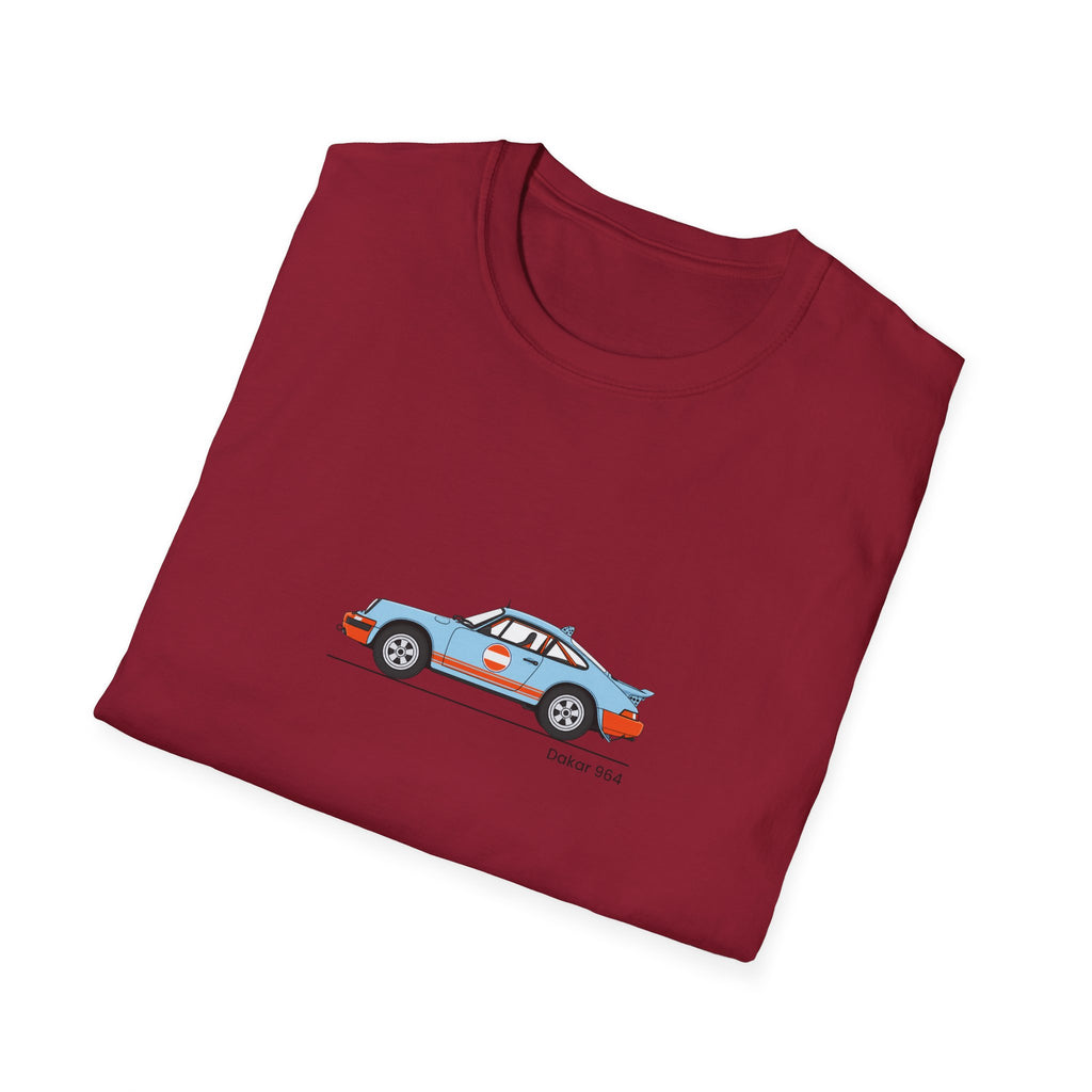 Vintage Racecar T-Shirt | Gulf Stripe Classic Car Tee